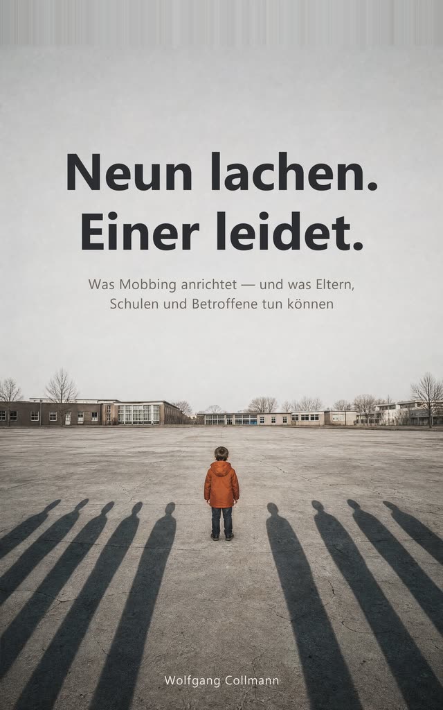 Buchcover: Neun lachen. Einer leidet.